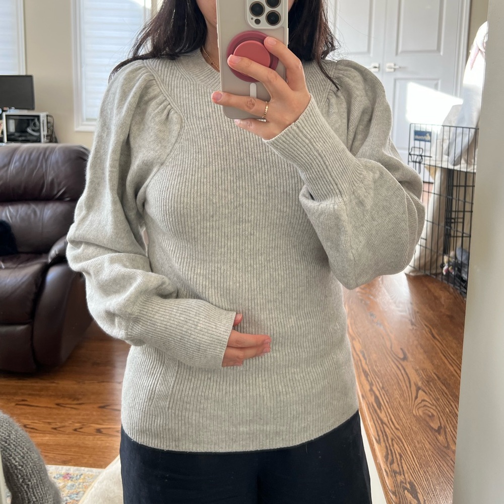 Reiss balloon sleeve sweater